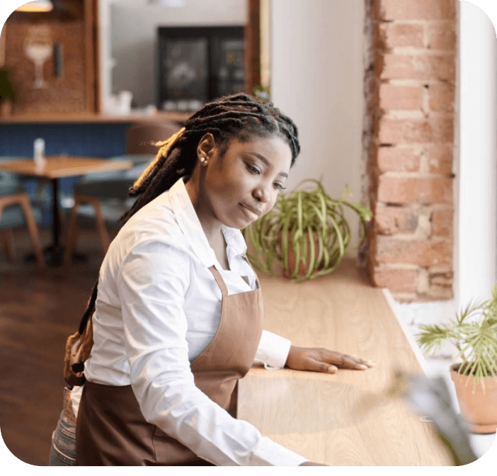 Woman working